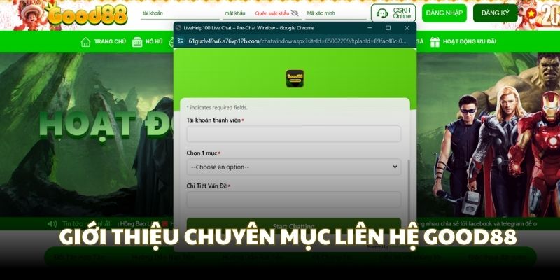 Thông tin tổng quan về chuyên mục liên hệ Good88 Thông tin tổng quan về chuyên mục liên hệ Good88