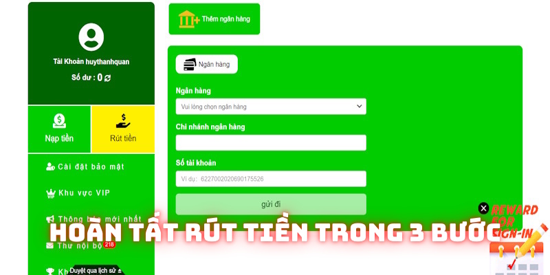 Hoàn tất rút tiền Good88 chỉ trong 3 bước